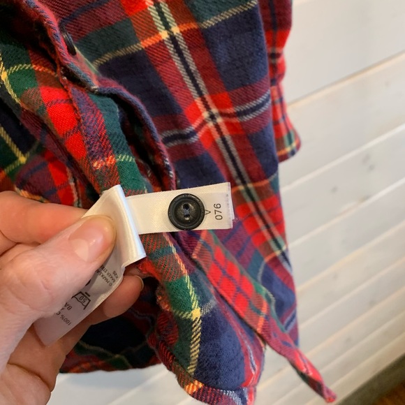 Marks & Spencer | Red Plaid Button Up - Picture 7 of 9